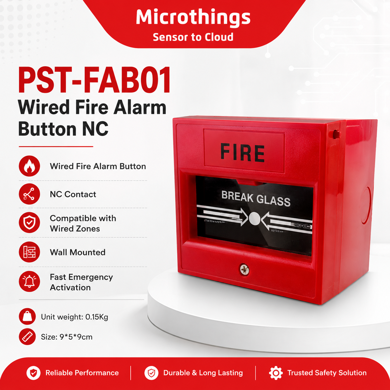 PST-FAB01 Wired Fire Alarm Button 29072026