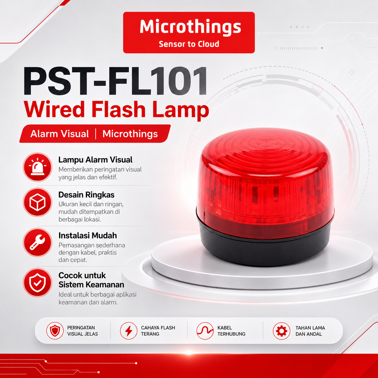 PST-FL101 Wired Flash Lamp 29072026
