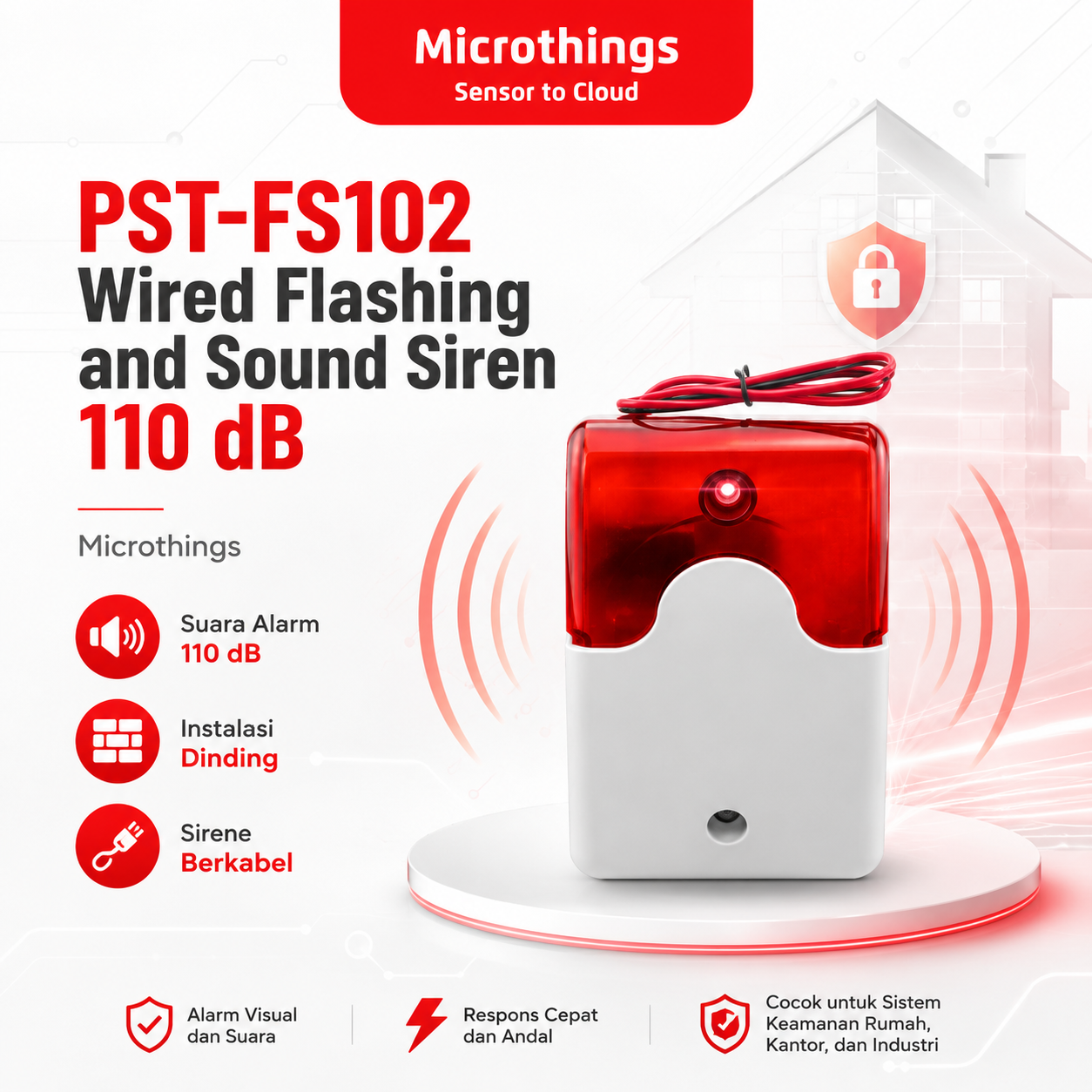 PST-FS102 Wired Flashing and Sound Siren 29072026