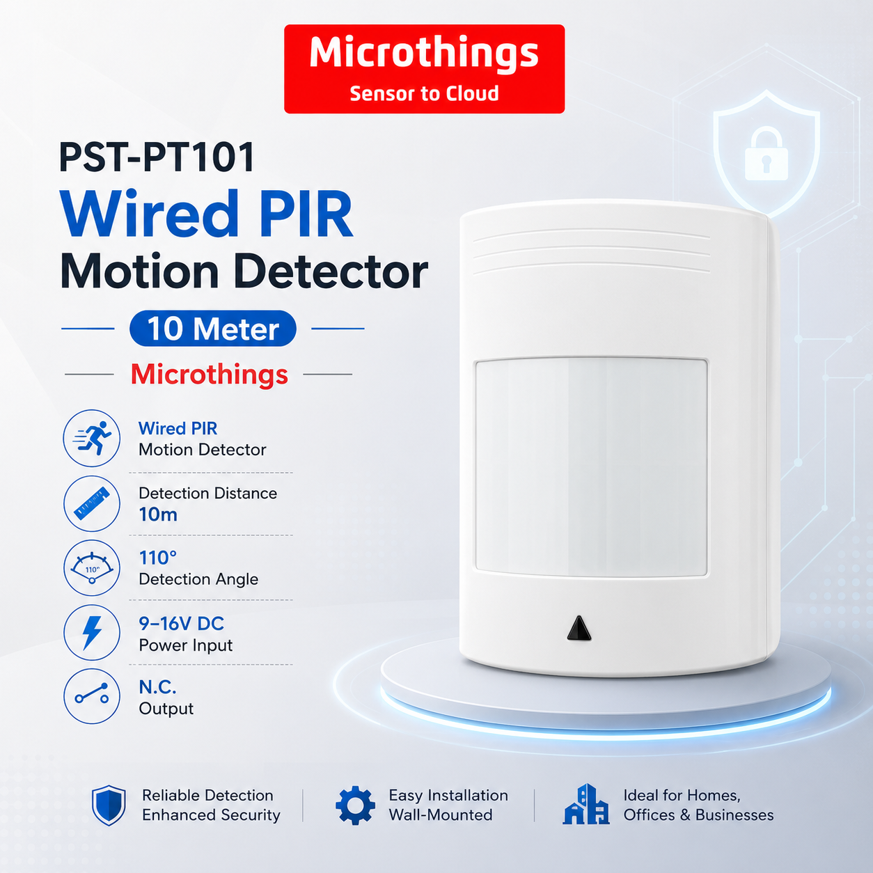PST-PT101 Wired PIR Motion Detector 28072026