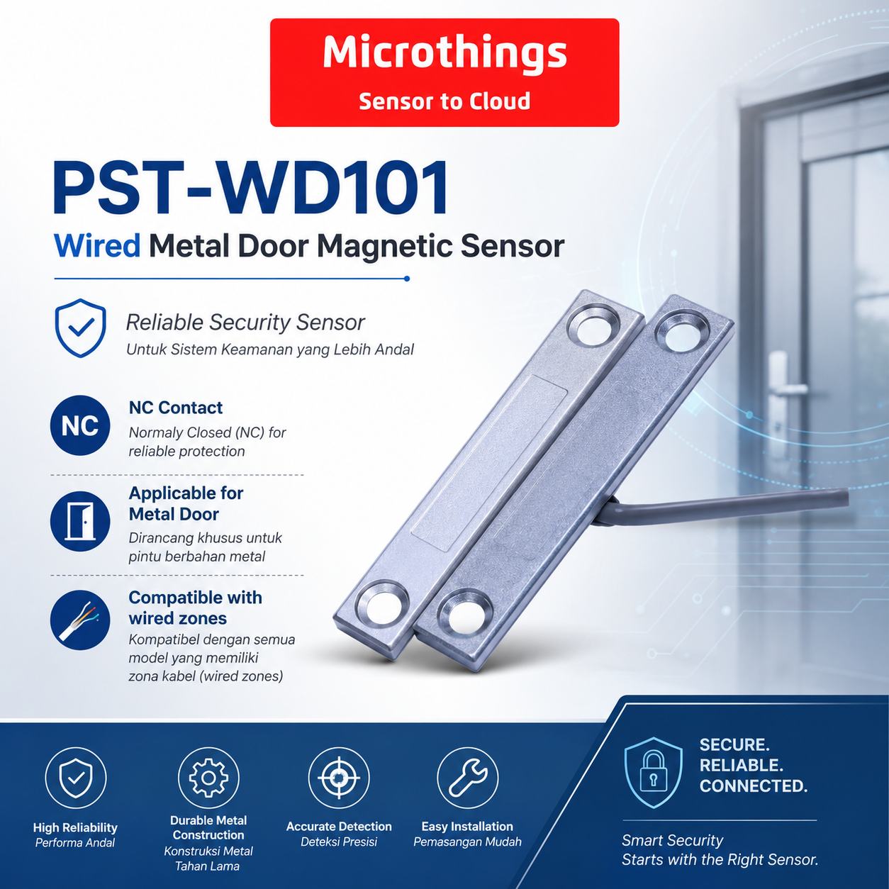 PST-WD101 Wired Metal Door Magnetic Sensor 29072026 PST-WD101 Wired Metal Door Magnetic Sensor 29072026