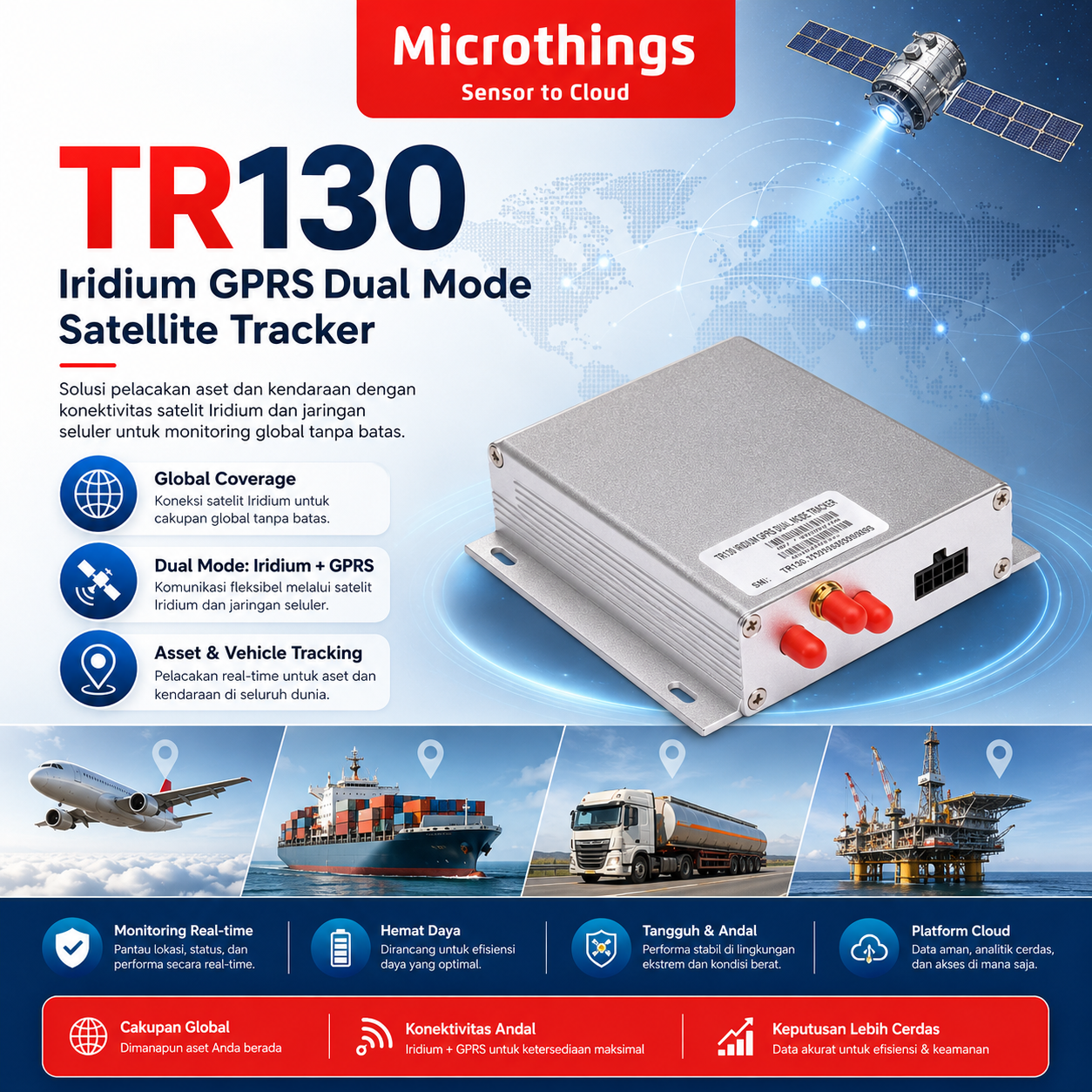 TR130 Iridium GPRS Satellite Tracker Global 13062026