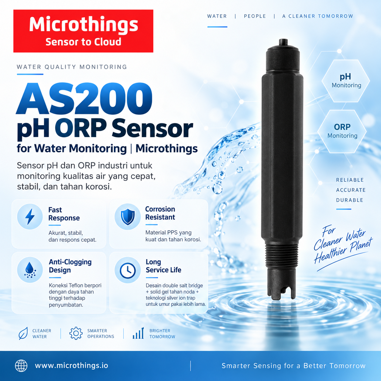 AS200 pH ORP Sensor AS200 pH ORP Sensor