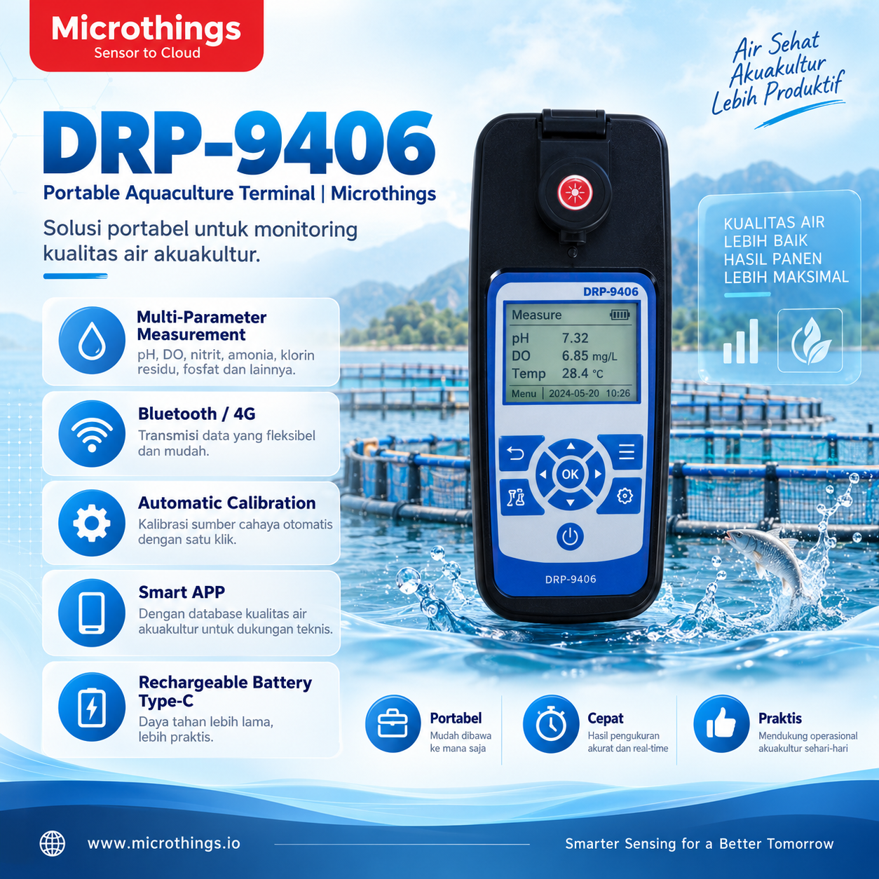 DRP-9406 Portable Aquaculture Terminal