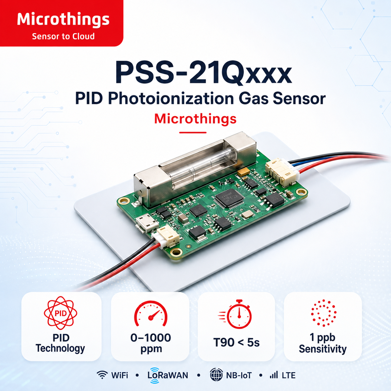 PSS-21Qxxx PID Photoionization Gas Sensor PSS-21Qxxx PID Photoionization Gas Sensor