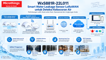 WxS881R-22L011 Smart Water Leakage Sensor LoRaWAN