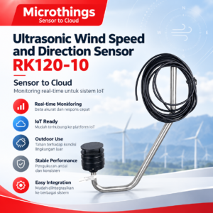 Ultrasonic Wind Speed and Direction Sensor RK120-10 - Stainless Steel